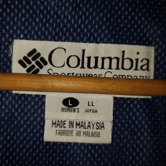 Columbia Zip Up Hooded Windbreaker Packable Rain Jacket Women's Size Large - Picture 2 of 8